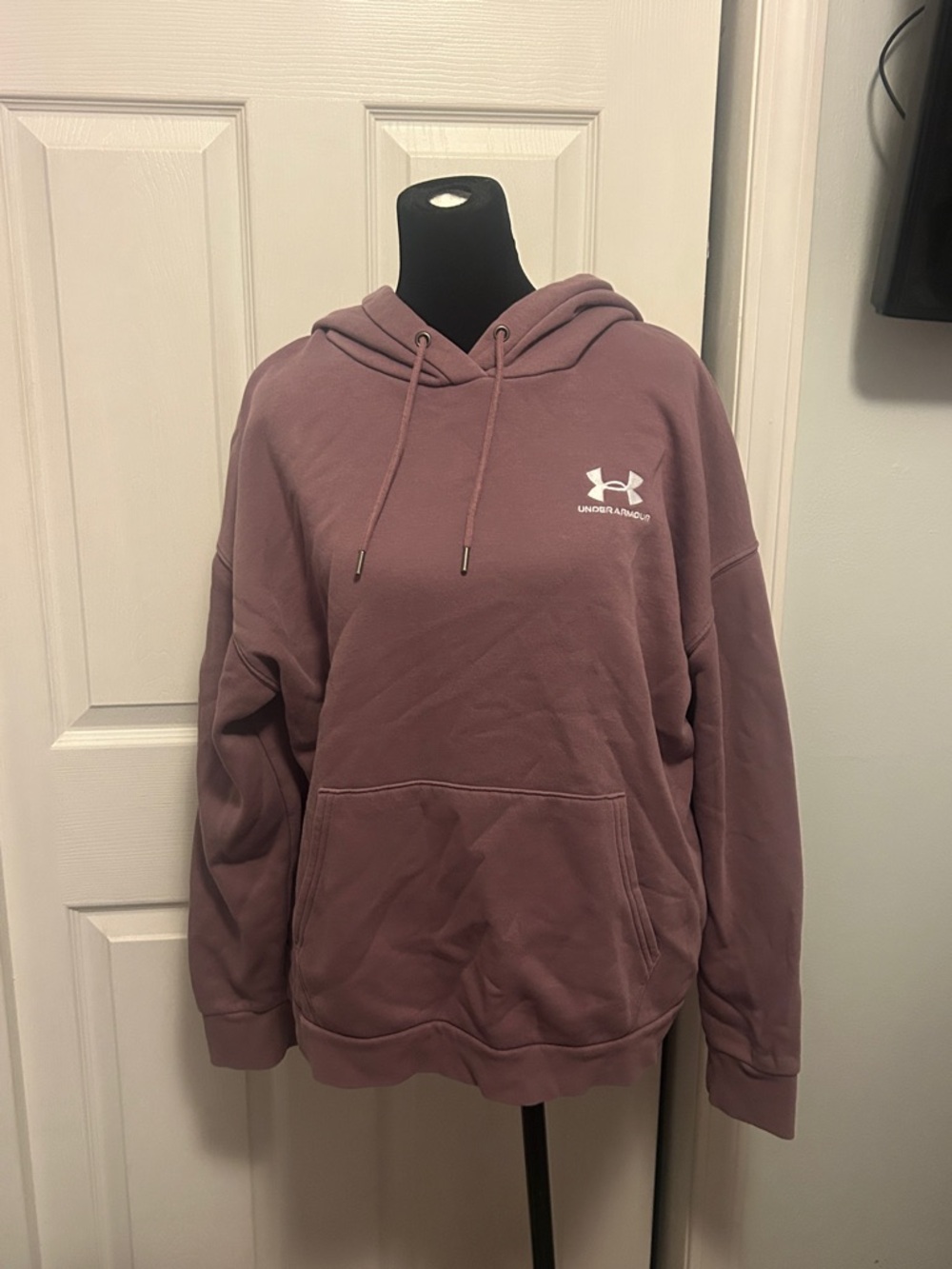 Under Armour Dusty Rose Hoodie with White Logo